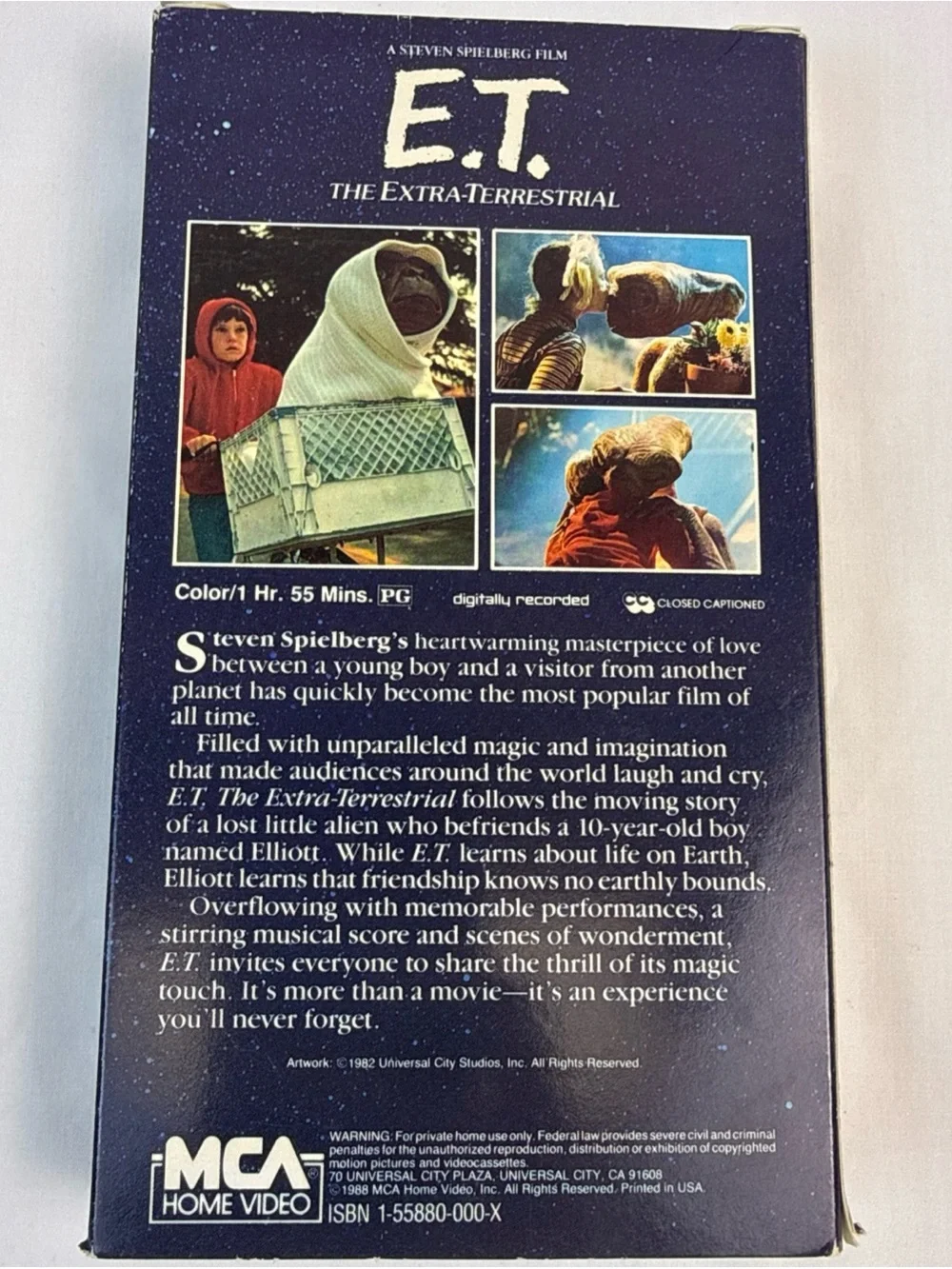 E.T. The Extra-Terrestrial VHS